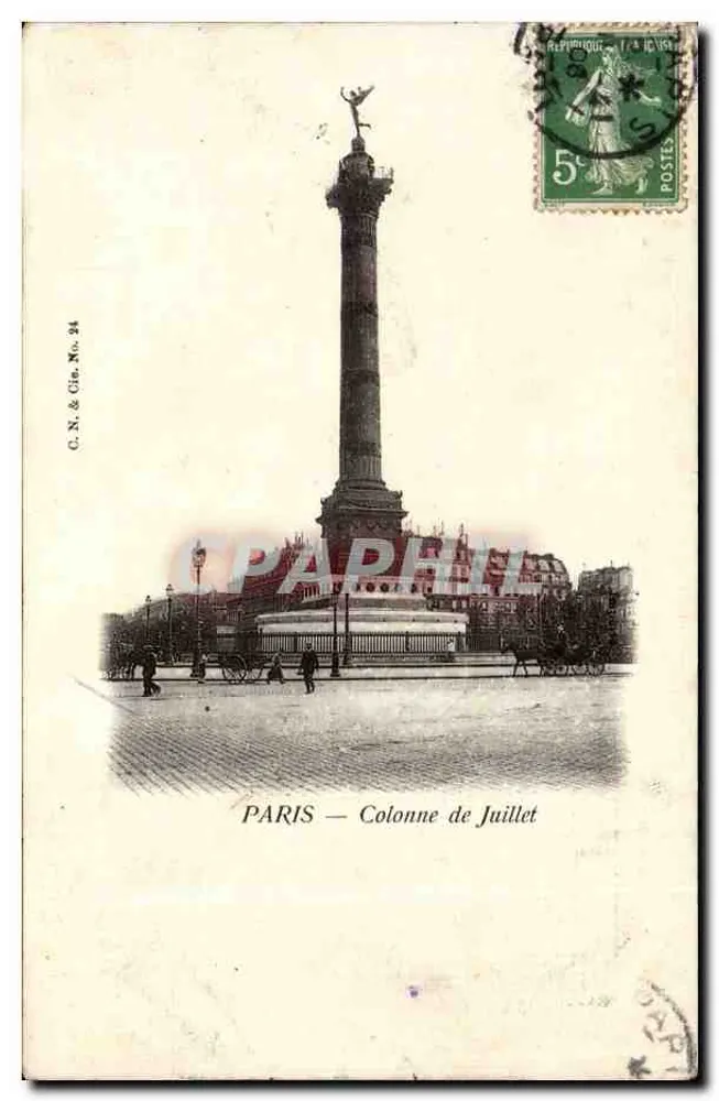 PARIS — Säulen der Juli — C.N. & Cie. Nr. 34 - Vorderseite
