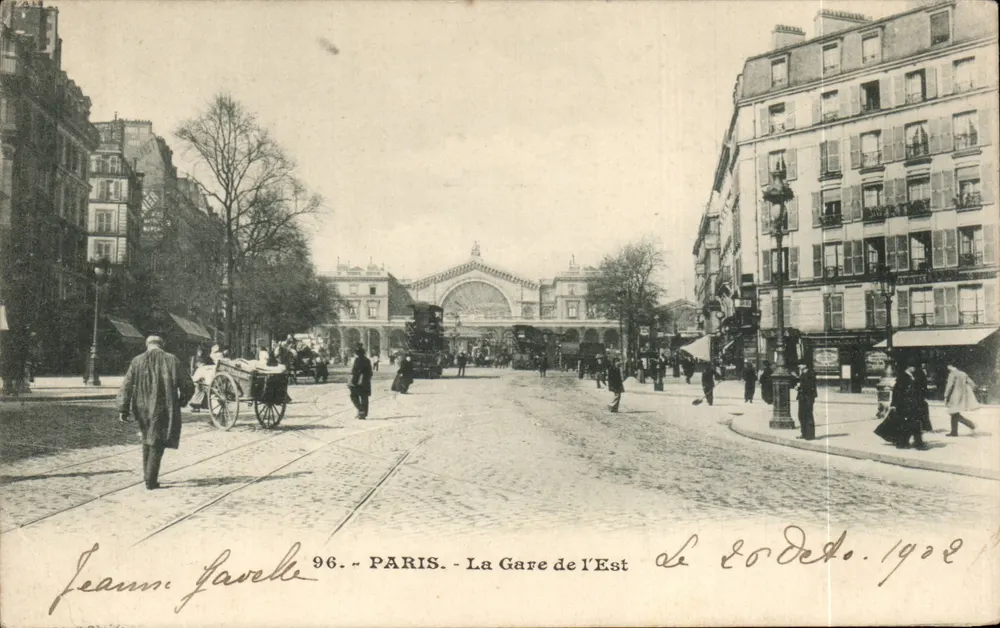 Paris - A Gare de l'Est — Jeanne Gavelle, n°96 - Frente