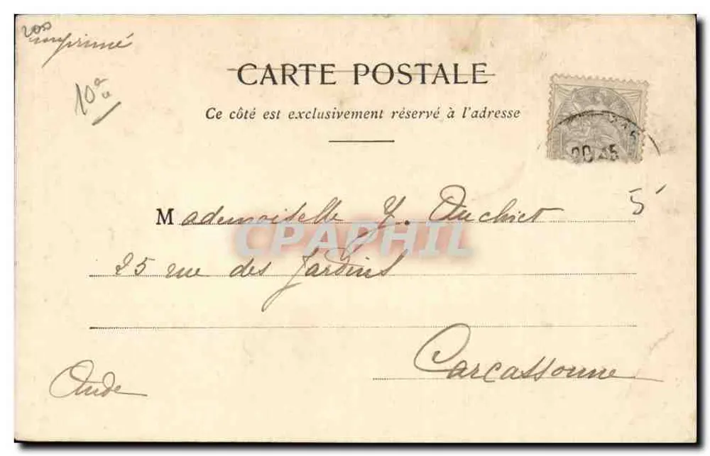 Paris - A Gare de l'Est — Jeanne Gavelle, n°96 - Verso