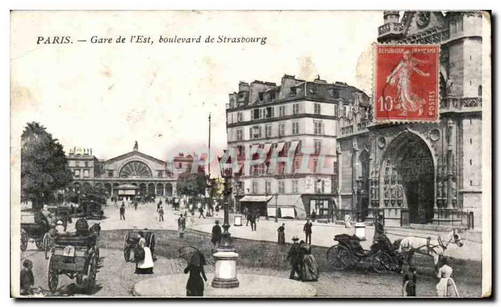 Paris — Gare de l'Est, boulevard de Strasbourg — Graphith - Frente