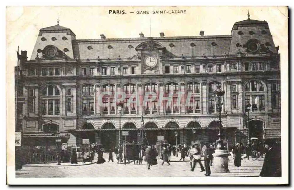 Paris — Saint-Lazare Station — unknown publisher - Front