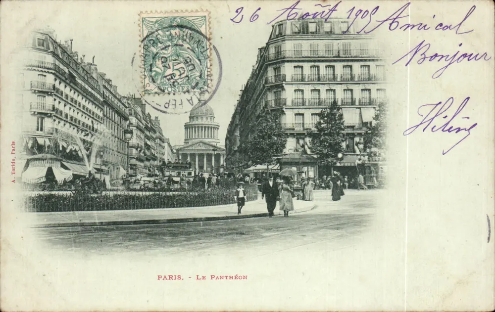 Paris - O Panteão — A. Tarido, Paris - Frente