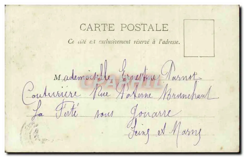 Paris - O Panteão — A. Tarido, Paris - Verso