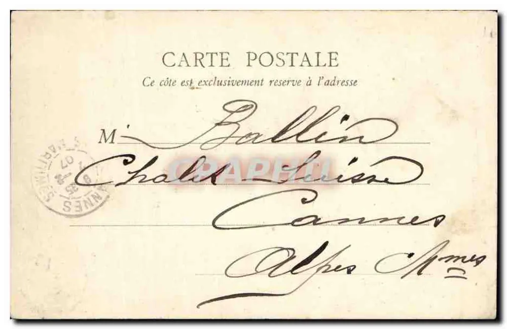 PARIS — Estátua de Balzac — B. F. Paris, n° 244 - Verso