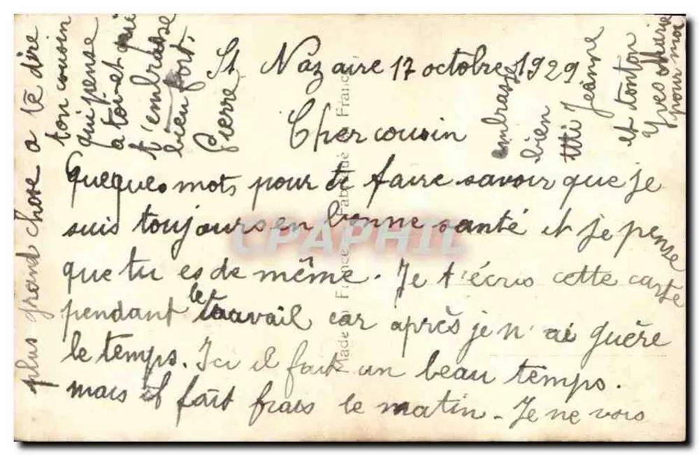 Junge Frau in gelber Kleidung — Verlag ABC, Nr. 1724 - Rückseite