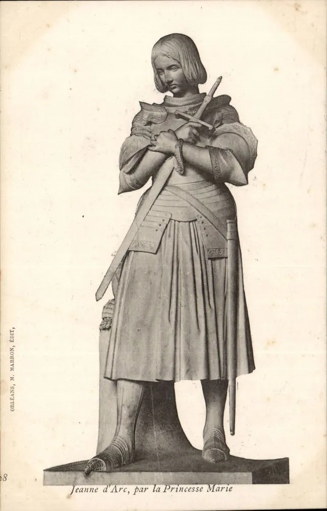 Jeanne d'Arc, von der Prinzessin Marie — Statue — M. Marrois, Verlag, Orléans - Vorderseite
