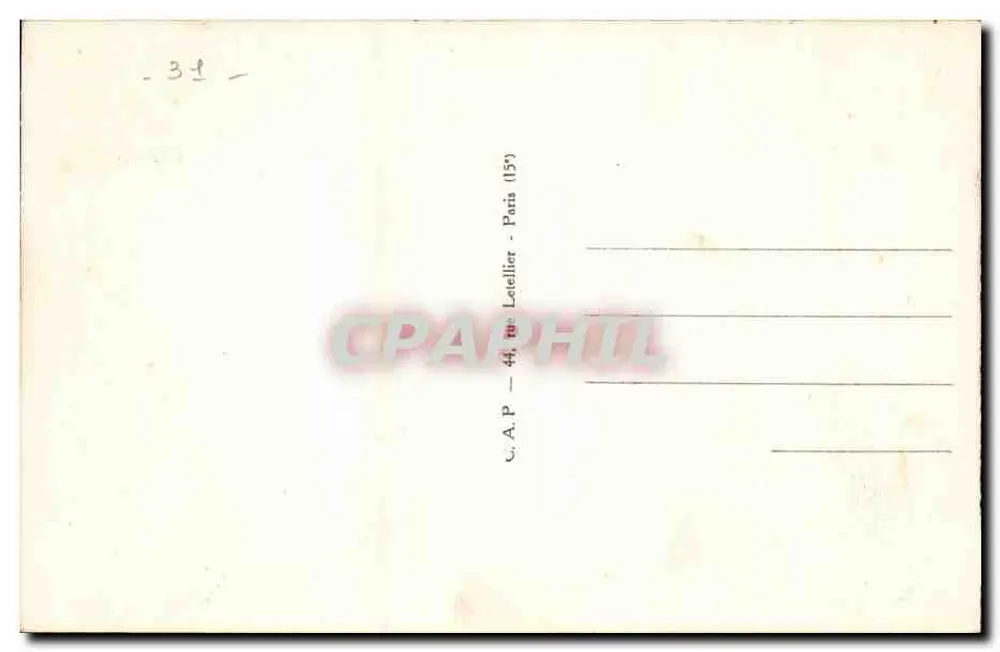 Luchon — O Casino — C.A.P. Paris (15) - Verso