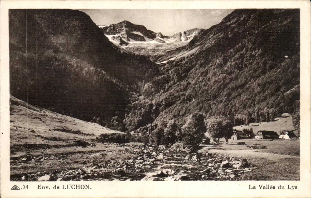 Env. de LUCHON — A Vale do Lys — C.A.P. - 44, rue Locellier - Paris (15e) - Frente