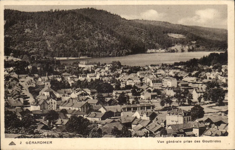 Gérardmer — Allgemeiner Blick von den Gouttridos — Verlag ABR, Nr. 2 - Vorderseite