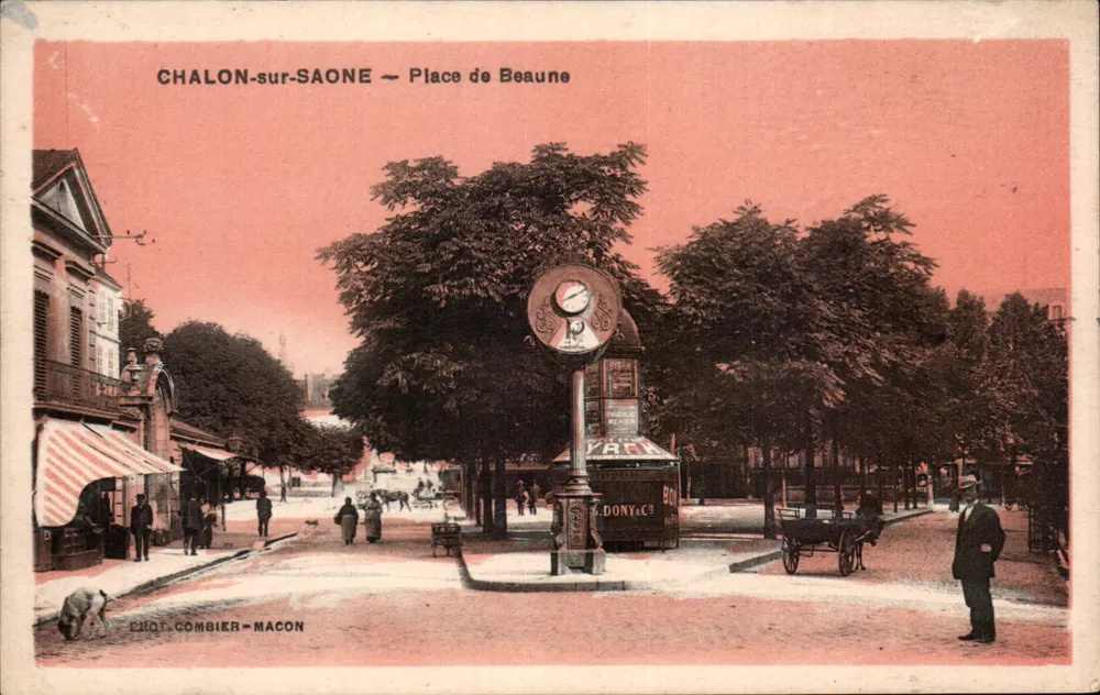 Chalon-sur-Saône — Praça de Beaune — Editor Chot Combier, Macon - Frente