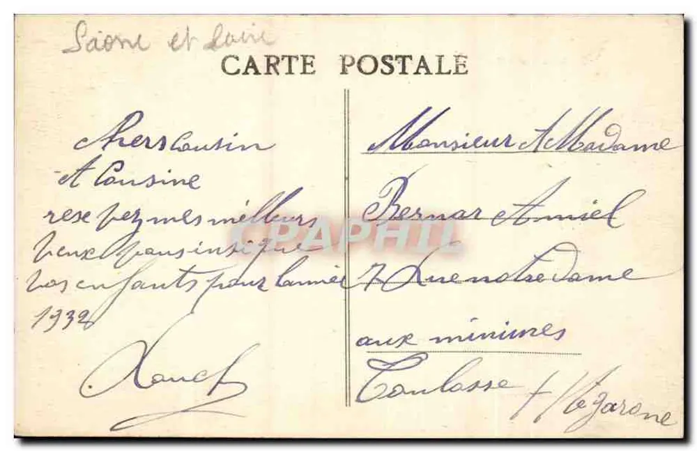 Chalon-sur-Saône — Praça de Beaune — Editor Chot Combier, Macon - Verso