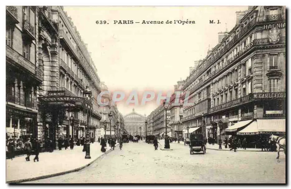 Paris — Avenue de l'Opéra — M. J. (éditeur) n° 639 - Frente