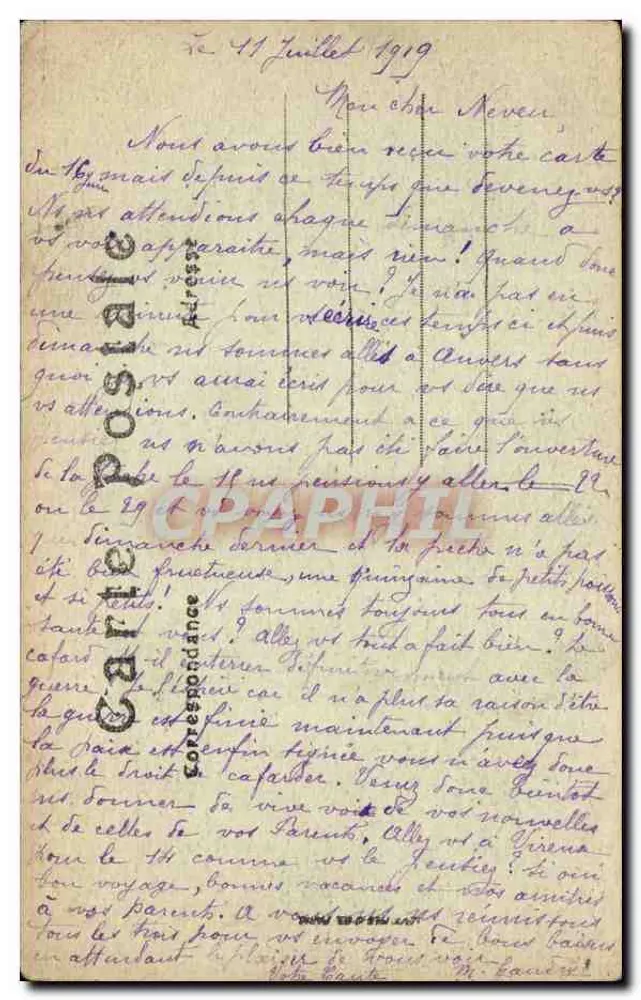 Paris — A Praça Clichy — LL. — n°705 - Verso