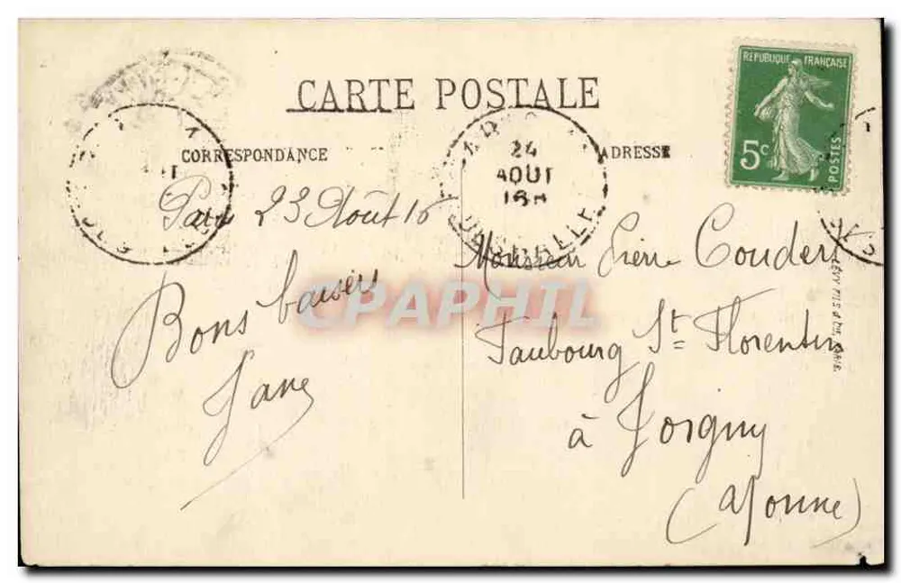 Paris — A Igreja de Saint-Germain-l'Auxerrois — LL. n° 116 - Verso