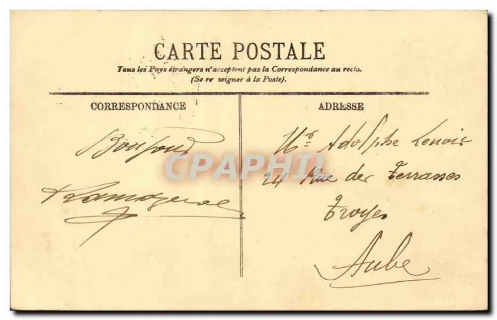 Paris — O Boulevard dos Italianos — LL. n°372 - Verso
