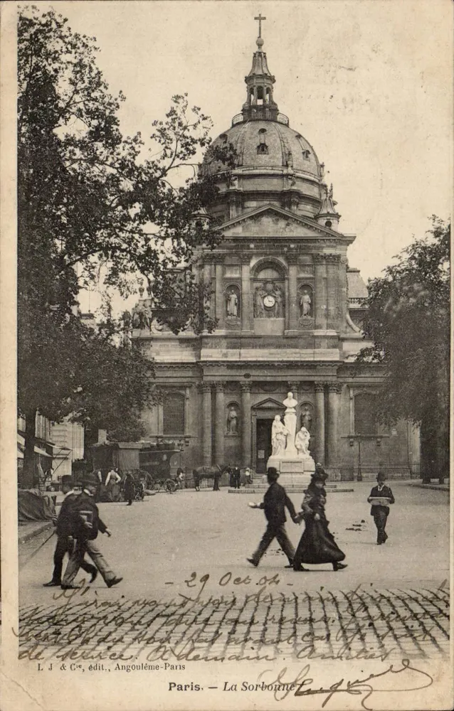 Paris — A Sorbonne — L. J. & C°, Angoulême-Paris - Frente