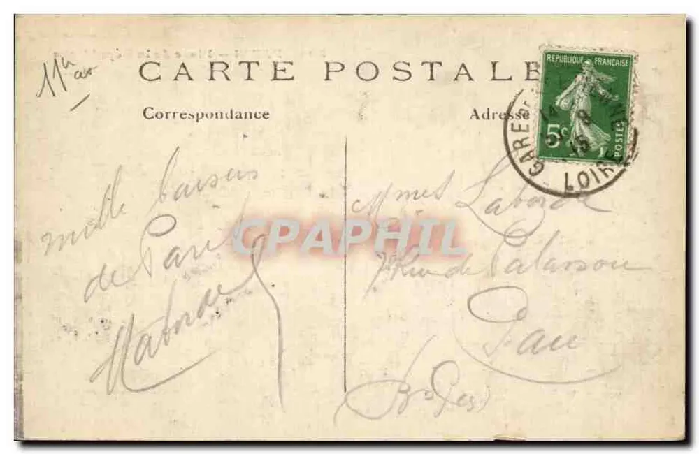 Paris — Place de la République — M. J. n° 598 - Verso