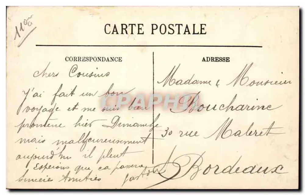 Parijs — De Place de la Bastille — LL - Achterkant