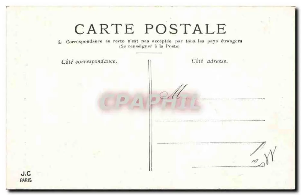 Paris — La Bastille und die Siegessäule — J.C. Paris - Rückseite