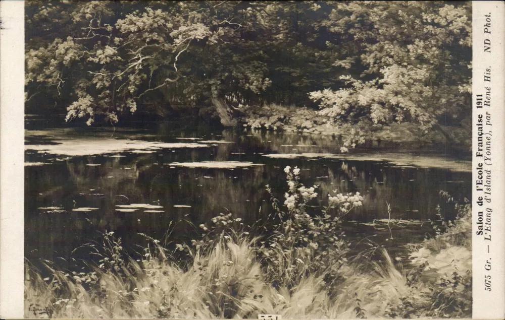 Der Inselsee — Salon de l'École Française 1911 — von René Yonne - Vorderseite