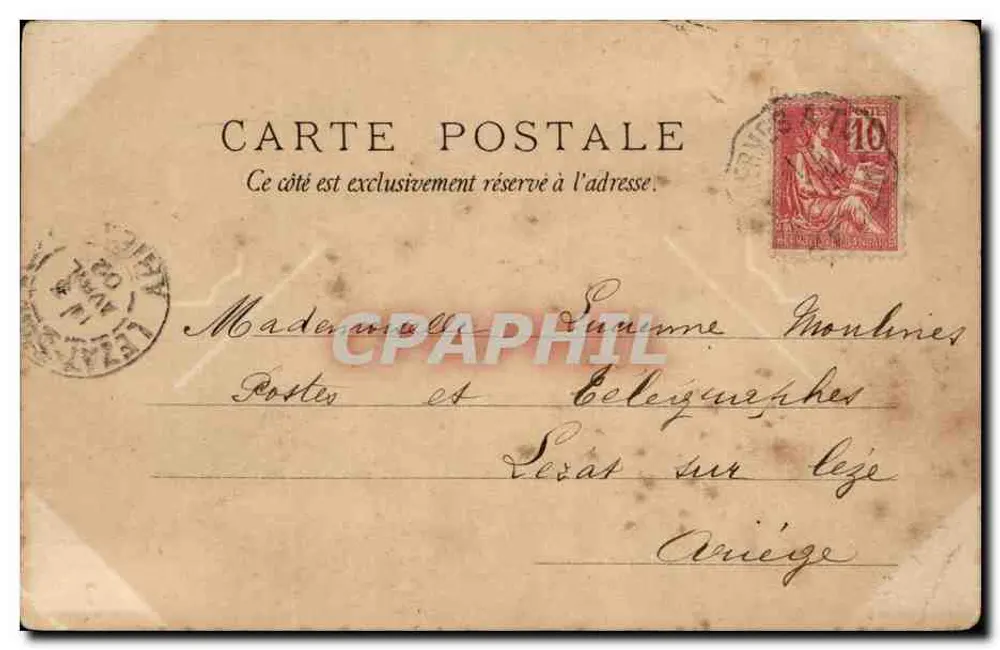 Os Adeus — cena de adeus — B. Sani, Imp. Edit. Toulouse - Paris - Verso