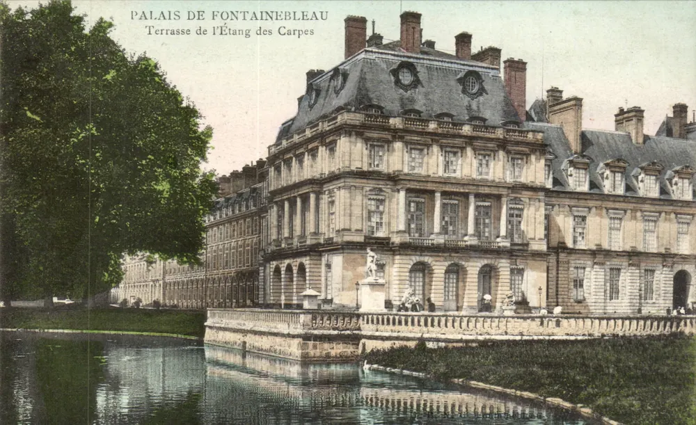 Schloss Fontainebleau — Terrasse des Karpfenteichs — Verlag nicht sichtbar - Vorderseite