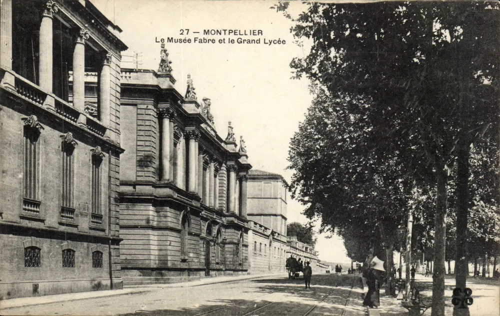 Montpellier — O Museu Fabre e o Grande Liceu — n° 27 - Frente