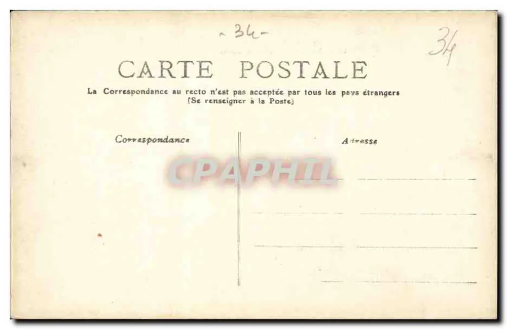 Montpellier — O Museu Fabre e o Grande Liceu — n° 27 - Verso