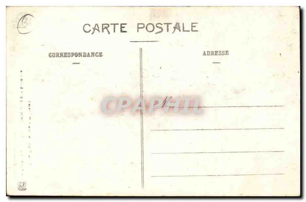 St-Bertrand-de-Comminges (1ère Série) — A Órgão — Editor Labiriche, Toulouse, n°427 - Verso