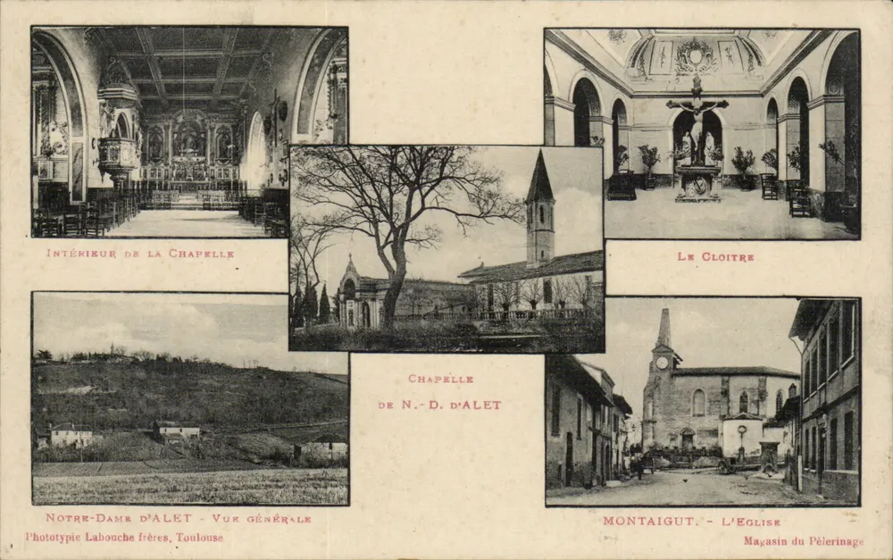 Montaigut — Kaplica Najświętszej Maryi Panny z Alet i kościoł — bracia Labouche, Toulouse - Awers