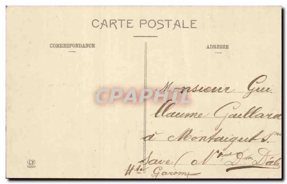 Montaigut — Kaplica Najświętszej Maryi Panny z Alet i kościoł — bracia Labouche, Toulouse - Rewers