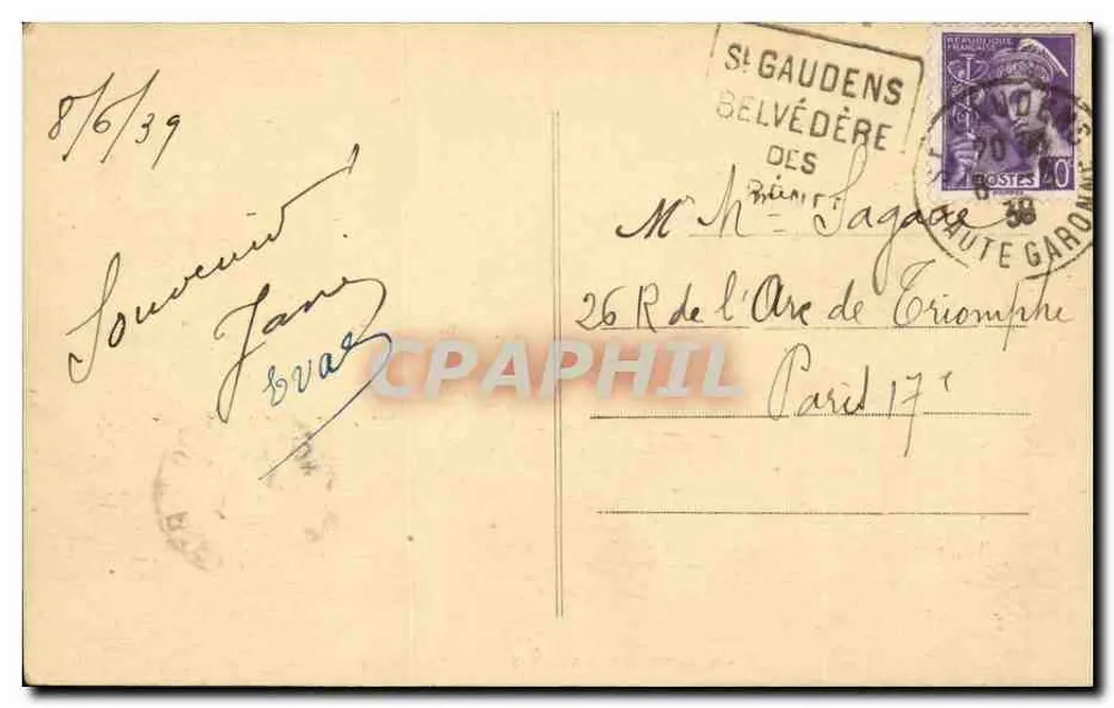 Saint-Gaudens - La Iglesia (Coligial) — Portolatue La Bonne Frère, Toulouse, n°39 - Reverso