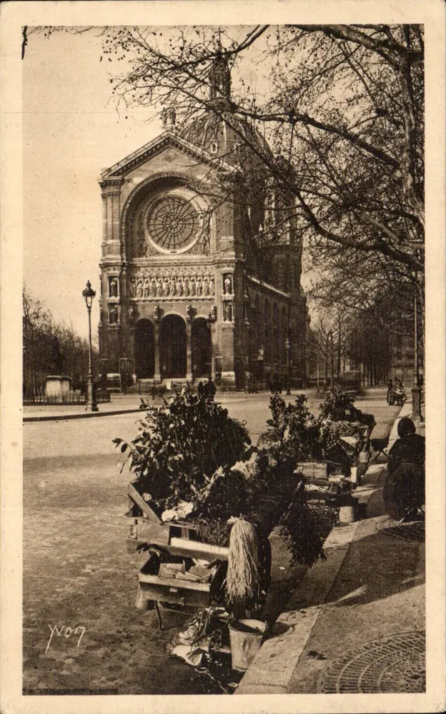A Igreja de São Agostinho — Paris — Editado pelos Estabelecimentos YVON, Paris - Frente