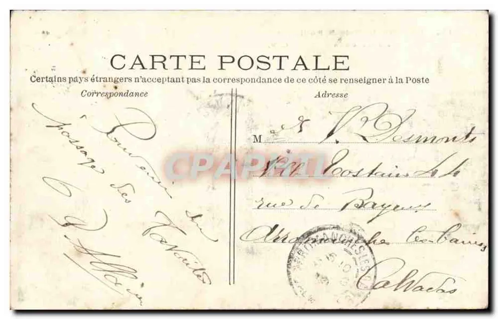 PARIS — O Bois de Boulogne — A Cascata — C.M. n°153 - Verso