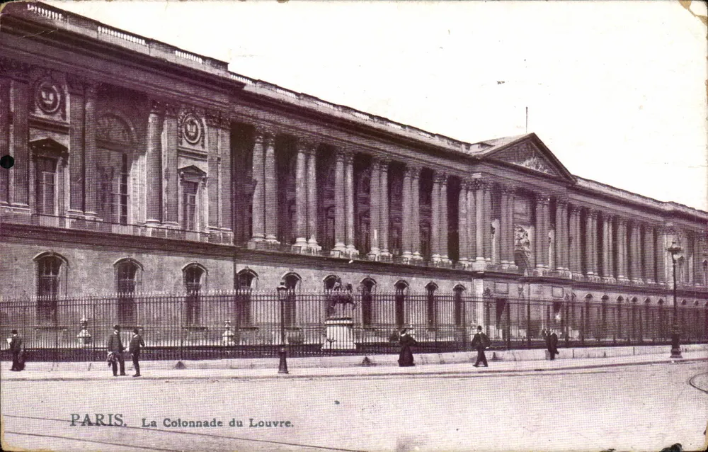 Paris. A Colunata do Louvre — editor desconhecido, número de série não visível - Frente
