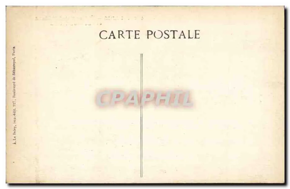 Paris — Église Saint-Médard et rue Mouffetard — Éditeur Le Haffy, n° 4201 - Verso