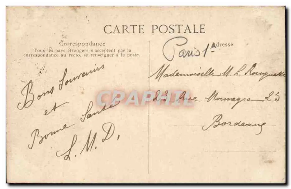 Paris — Saint-Germain-l'Auxerrois — Editor ETD, n°8 - Verso