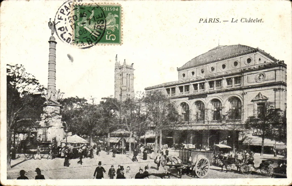 PARIS — O Châtelet — Editor: Devins - Frente