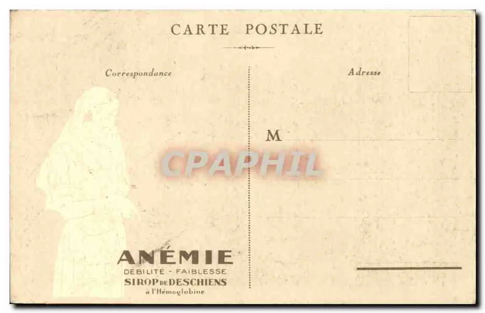 PARIS — Igreja da Madeleine — Ofertada por Hémoglobine Deschiens - Verso