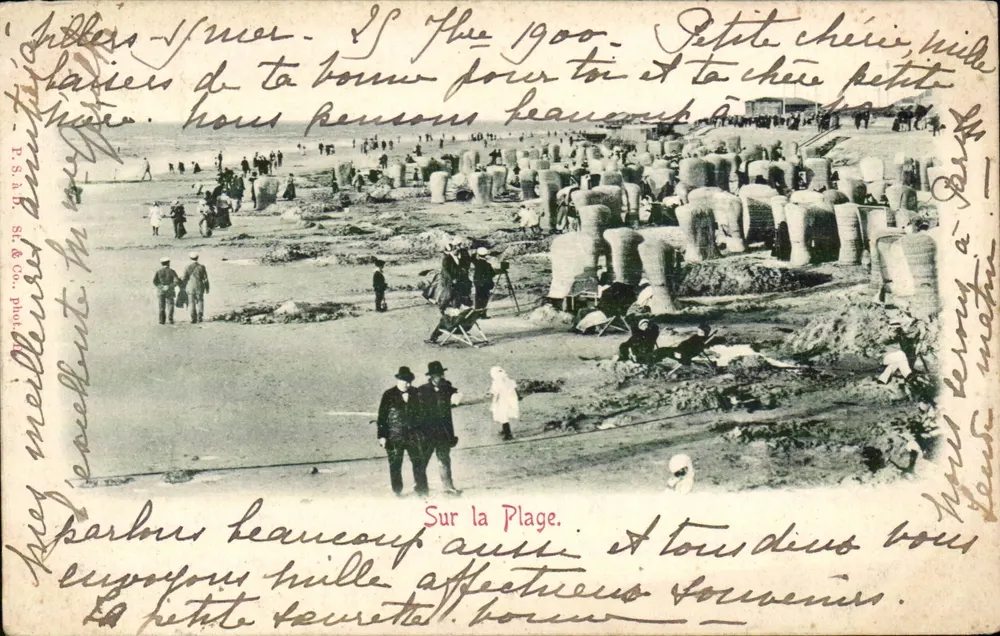 Na Praia — Sainte-Adresse — P.S.&D. St. & Co. fot. - Frente