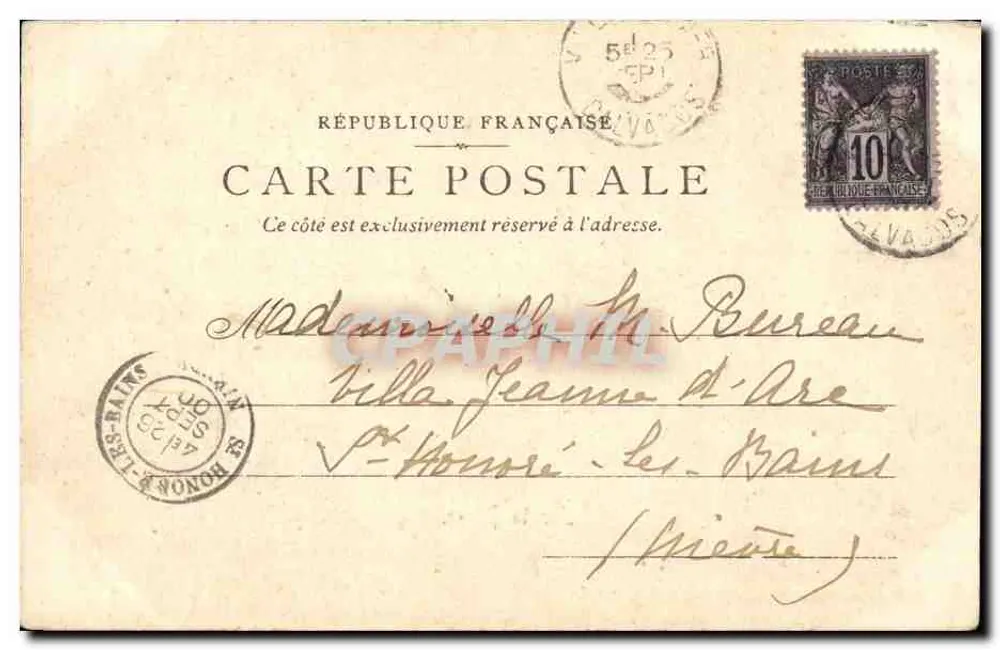 Na Praia — Sainte-Adresse — P.S.&D. St. & Co. fot. - Verso