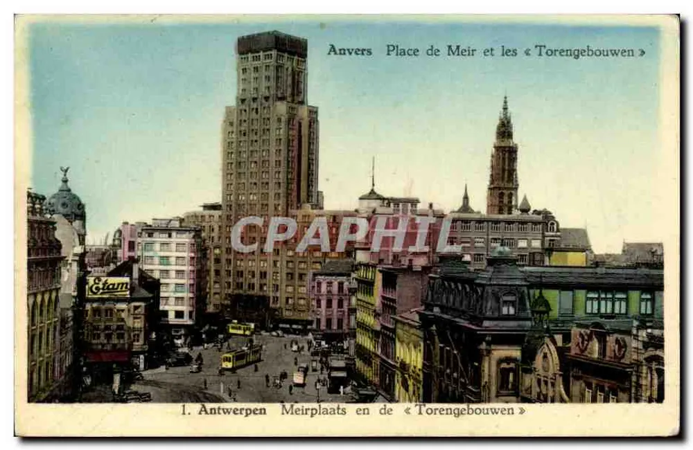Antwerpen — Place de Meir und die « Torenggebouwen » — Édition Prévoil, n° 331.39 - Vorderseite