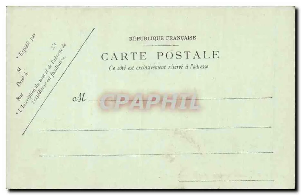 Paris — A Observatórios de Montsouris — LL. n° 404 - Verso