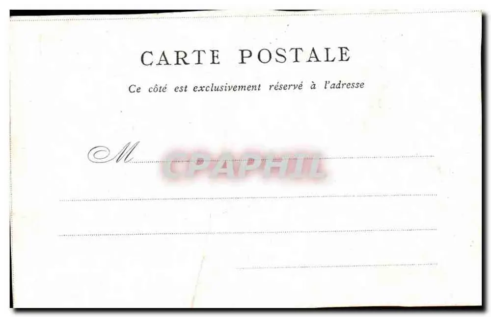 Palácio de Justiça — Paris — Editado pelo Bon Marché - Verso