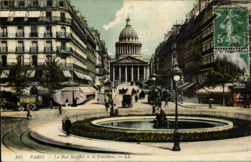 Paris — La Rue Soufflot et le Panthéon — LL. n°165 - Recto