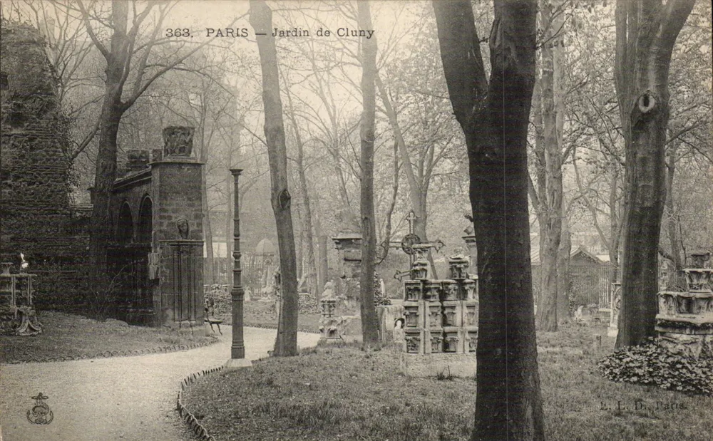 Paryż — Ogród Cluny — L.L.D. Paryż, nr 363 - Awers