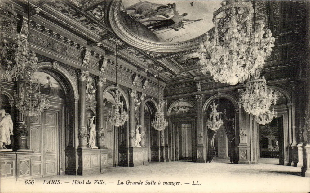Paris — Rathaus — Die Große Speisehalle — LL. — n° 656 - Vorderseite