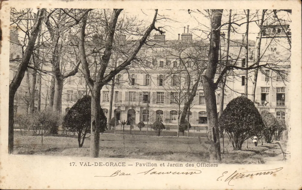 Val-de-Grâce — Pavillon und Garten der Offiziere — E. Manner - Vorderseite