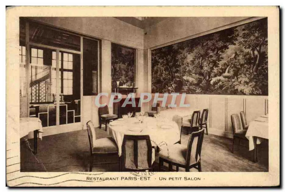 Restaurante Paris-Est — Um Pequeno Salão — Edições Pelleton - Frente