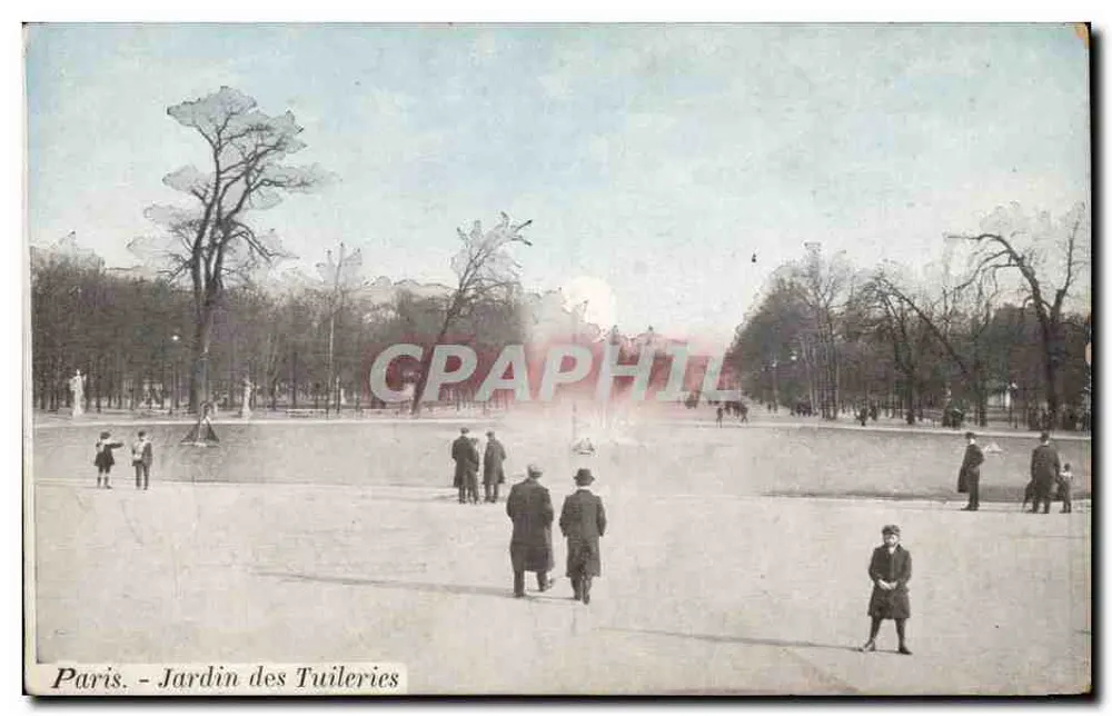 Paris - Jardim das Tuileries — editor não identificado, número de série não visível - Frente